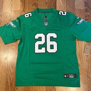 NWT Saquon Barkley Eagles #26 Kelly Green Jersey Adult Stitched L-XL